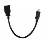 Adapter USB Type C / USB Type A OTG type for BlackBerry, The black