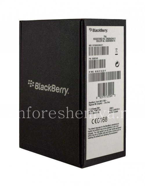 Photogallery for Ponsel BlackBerry 9810 Torch, Silver (perak) product