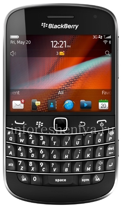 Photogallery for Ponsel BlackBerry 9900 Bold, Perusahaan, Hitam (Hitam) product