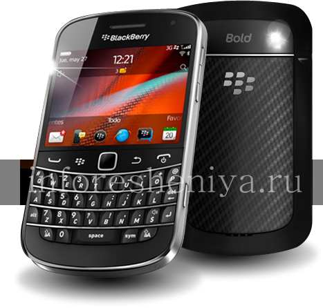 Photogallery for Ponsel BlackBerry 9900 Bold, Perusahaan, Hitam (Hitam) product