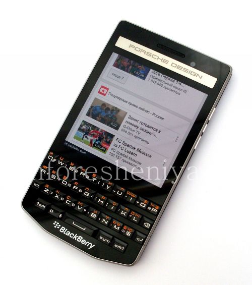 Photogallery for Desain Porsche BlackBerry P'9983 Smartphone, Karbon (Carbone) product