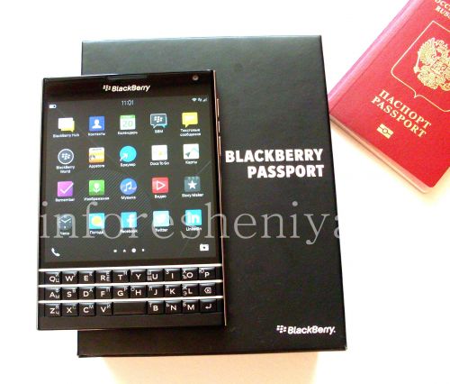 Photogallery for 智能手机BlackBerry Passport, 黑（黑） product