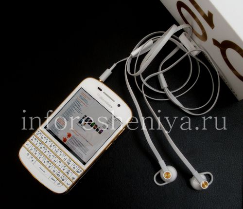 Photogallery for スマートフォンBlackBerry Q10, ゴールド（ゴールド）、オリジナル、スペシャルエディション product
