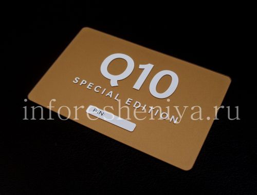 Photogallery for スマートフォンBlackBerry Q10, ゴールド（ゴールド）、オリジナル、スペシャルエディション product
