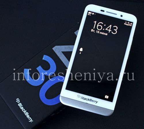 Photogallery for Smartphone BlackBerry Z30, Blanc (Blanc) product