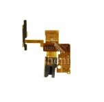 Audio connector chip in the assembly with proximity and light sensors, microphone and power button for BlackBerry DTEK60, The black