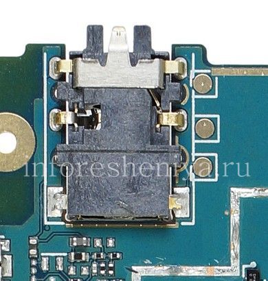 Photogallery for Audio-Buchse (Kopfhörerbuchse) T17 für Blackberry-Z3, schwarz product