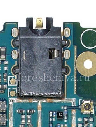 Photogallery for Audio-Buchse (Kopfhörerbuchse) T17 für Blackberry-Z3, schwarz product