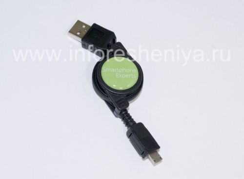 Photogallery for Smartphone Experts قابلة للطي لبلاك بيري للشركات USB كابل, أسود product