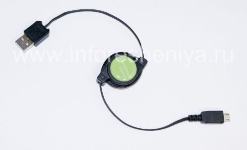 Photogallery for Smartphone Experts قابلة للطي لبلاك بيري للشركات USB كابل, أسود product