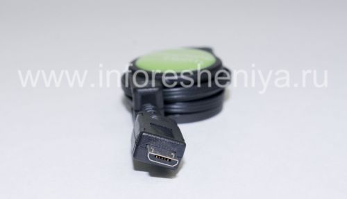 Photogallery for Smartphone Experts قابلة للطي لبلاك بيري للشركات USB كابل, أسود product