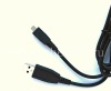 Photo 9 — Pengisi daya dinding arus tinggi 1300mA asli dengan kabel USB Bundel Pengisi Daya AC-1300, Hitam, untuk Eropa (Rusia)