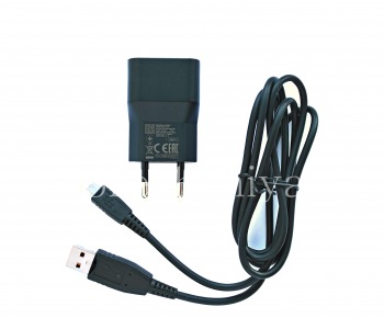 Pengisi daya dinding arus tinggi 1300mA asli dengan kabel USB Bundel Pengisi Daya AC-1300