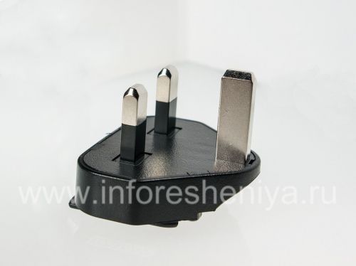 Photogallery for নেটওয়ার্কের অভিযোজন চার্জার BlackBerry জন্য অগ্রভাগ, যুক্তরাজ্য, ব্ল্যাক product