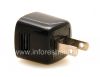 Photo 4 — Ishaja yangempela ye-AC "Micro" 750mA USB Power plug Pluger, Okumnyama (US)