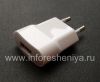Photo 1 — मूल एसी चार्जर "माइक्रो" 750mA यूएसबी पावर प्लग चार्जर, व्हाइट (श्वेत), यूरोप (रूस) के लिए