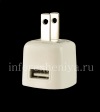 Photo 4 — Ishaja yangempela ye-AC "Micro" 850mA USB Power plug Pluger, I-White (US)