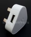 Photo 5 — Ishaja yangempela ye-AC "Micro" 850mA USB Power plug Pluger, I-White (UK)