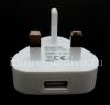Photo 7 — Chargeur secteur d'origine "Micro" 850mA USB Power Plug Charger, Caucasien (Blanc), Royaume-Uni