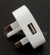 Photo 8 — Ishaja yangempela ye-AC "Micro" 850mA USB Power plug Pluger, I-White (UK)