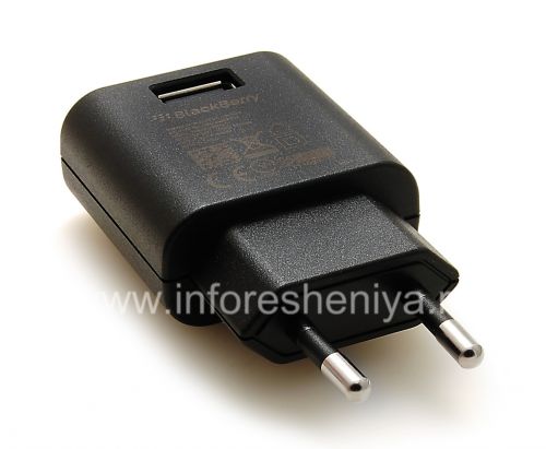 Photogallery for Original Charging AC Adapter Charger 550mA for BlackBerry, Black (Black), Europe (Russia) product