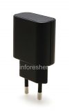 Photo 6 — ブラックベリーのためのオリジナルの充電ACアダプタ充電器550ミリアンペア, ブラック（黒）、欧州（ロシア）