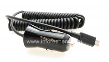 Original Quick Charger (1.8A, MicroUSB) in the car Premium In-Vehicle Charger for BlackBerry
