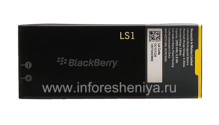BlackBerry জন্য মূল এল-S1 ব্যাটারি, কালো