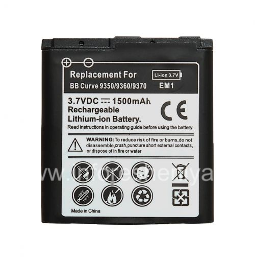 Photogallery for Baterai E-M1 (copy) untuk BlackBerry, hitam product