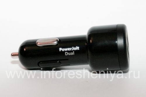 Photogallery for ブラックベリーのための2つのアウトを持つブランドグリフィン車の充電器, ブラック product