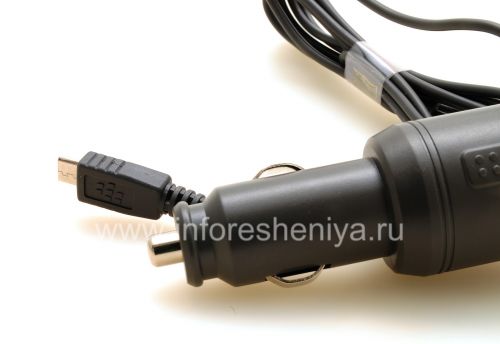 Photogallery for Car Charger 1A MicroUSB connector for BlackBerry, Gray product