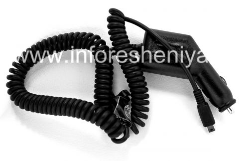 Photogallery for شاحن السيارة الأصلي مع موصل مينيوسب للبلاك بيري, أسود product