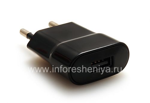 Photogallery for Ladegerät &quot;Micro&quot; USB-Stecker-Ladegerät für Blackberry (Kopie), Schwarz, flache Form product
