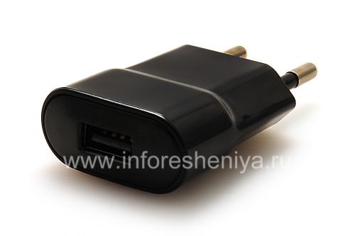 Photogallery for Ladegerät &quot;Micro&quot; USB-Stecker-Ladegerät für Blackberry (Kopie), Schwarz, flache Form product