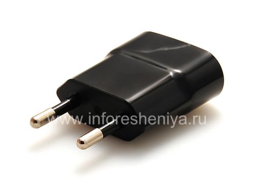 Photogallery for Ladegerät &quot;Micro&quot; USB-Stecker-Ladegerät für Blackberry (Kopie), Schwarz, flache Form product