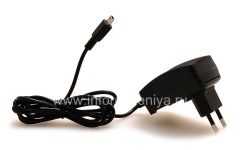 MiniUSB कनेक्टर के साथ मूल दीवार चार्जर, काला