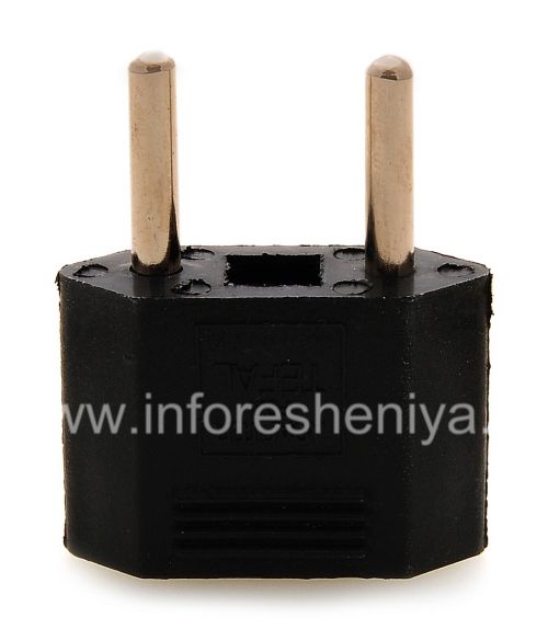 Photogallery for Adaptor untuk US-Euro socket (Rusia) untuk BlackBerry, Rectangular Hitam product