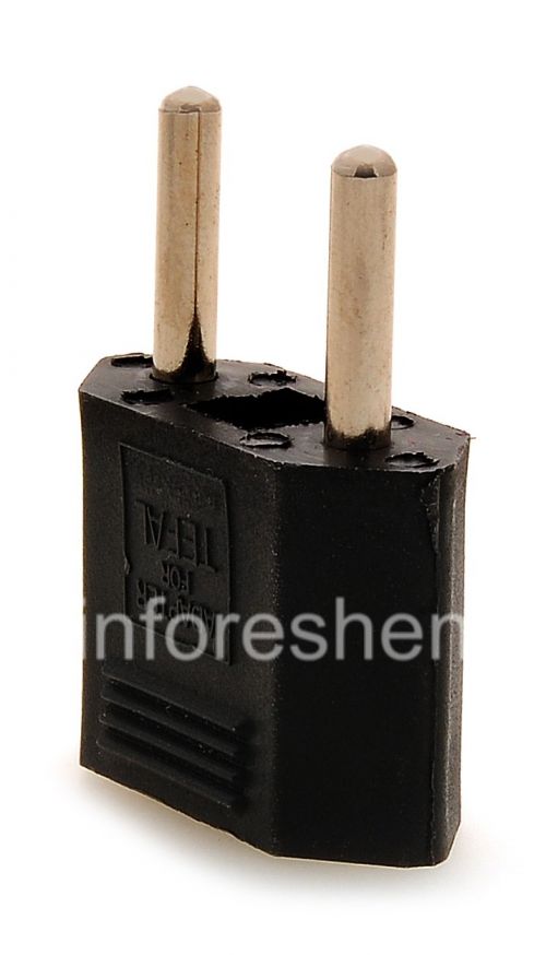 Photogallery for Adaptor untuk US-Euro socket (Rusia) untuk BlackBerry, Rectangular Hitam product