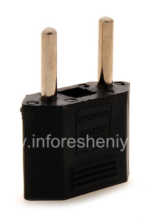 Photogallery for Adaptor untuk US-Euro socket (Rusia) untuk BlackBerry, Rectangular Hitam product