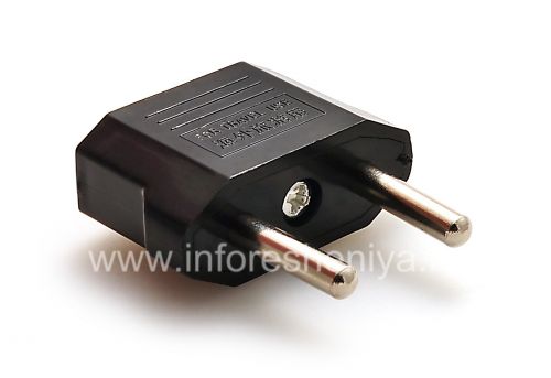 Photogallery for Adaptor untuk US-Euro socket (Rusia) untuk BlackBerry, classic Black product