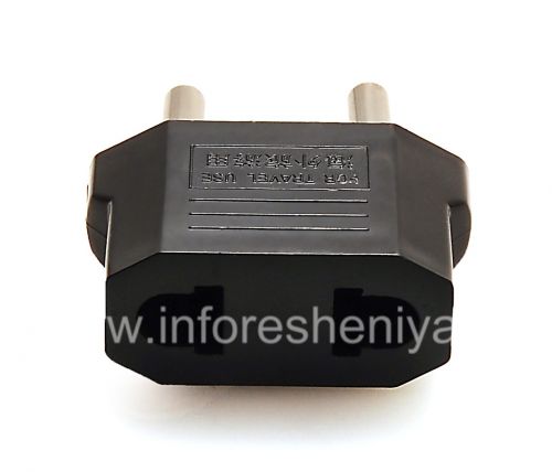 Photogallery for Adaptor untuk US-Euro socket (Rusia) untuk BlackBerry, classic Black product