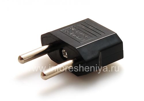 Photogallery for Adaptor untuk US-Euro socket (Rusia) untuk BlackBerry, classic Black product