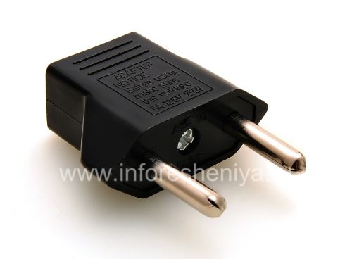 Photogallery for Adaptor untuk US-Euro socket (Rusia) untuk BlackBerry, segitiga Hitam product