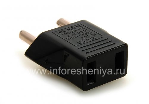 Photogallery for Adaptor untuk US-Euro socket (Rusia) untuk BlackBerry, segitiga Hitam product