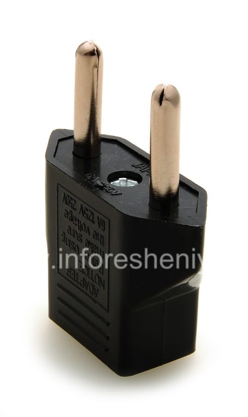 Photogallery for Adaptor untuk US-Euro socket (Rusia) untuk BlackBerry, segitiga Hitam product