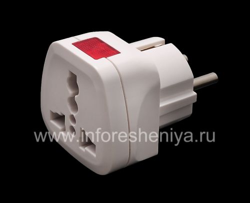 Photogallery for adaptor universal untuk BlackBerry diperpanjang, Putih dengan indikator product