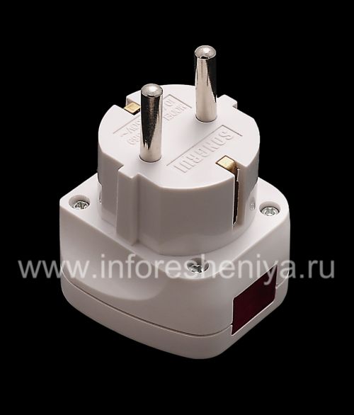 Photogallery for adaptor universal untuk BlackBerry diperpanjang, Putih dengan indikator product