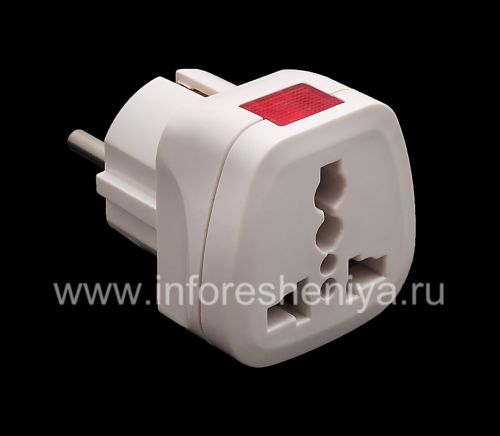 Photogallery for adaptor universal untuk BlackBerry diperpanjang, Putih dengan indikator product