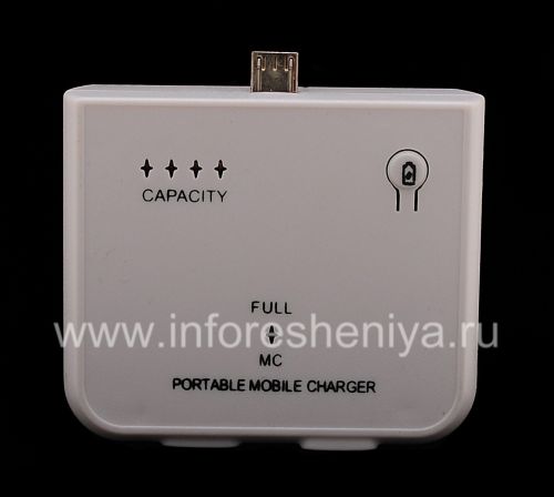 Photogallery for BlackBerry জন্য পোর্টেবল চার্জার, সাদা product