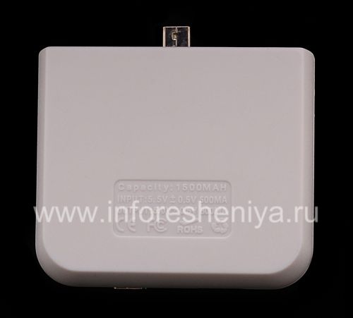 Photogallery for BlackBerry জন্য পোর্টেবল চার্জার, সাদা product